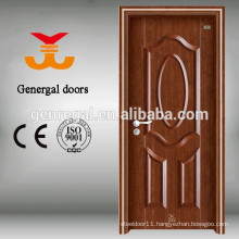 PU core thermal insulation wpc frame iron interior doors